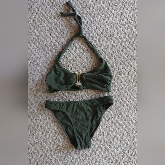 Melissa Odabash TWO-PIECE SWIMSUIT in army green - Picture 1 of 12